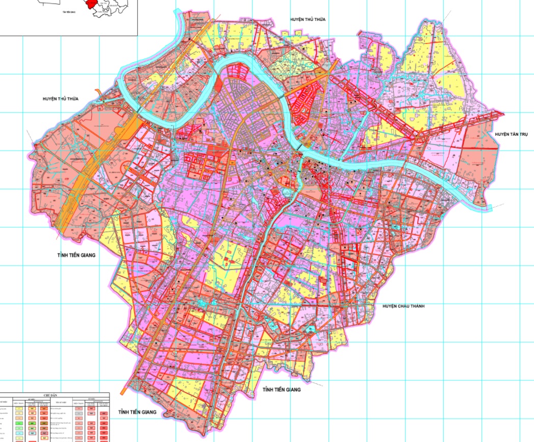 Quy hoạch giao thông TP Tân An được xác định theo bản đồ quy hoạch sử dụng đất TP Tân An đến 2030