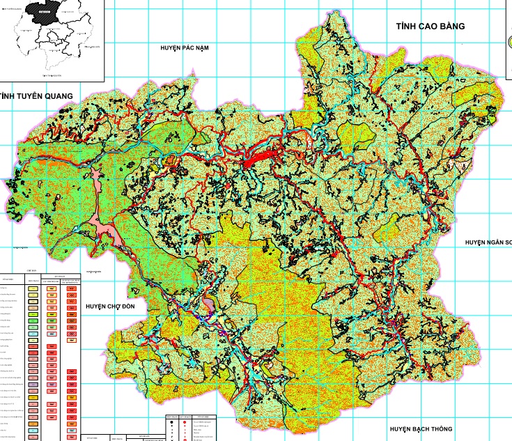 Bản đồ quy hoạch sử dụng đất huyện Ba Bể đến 2030