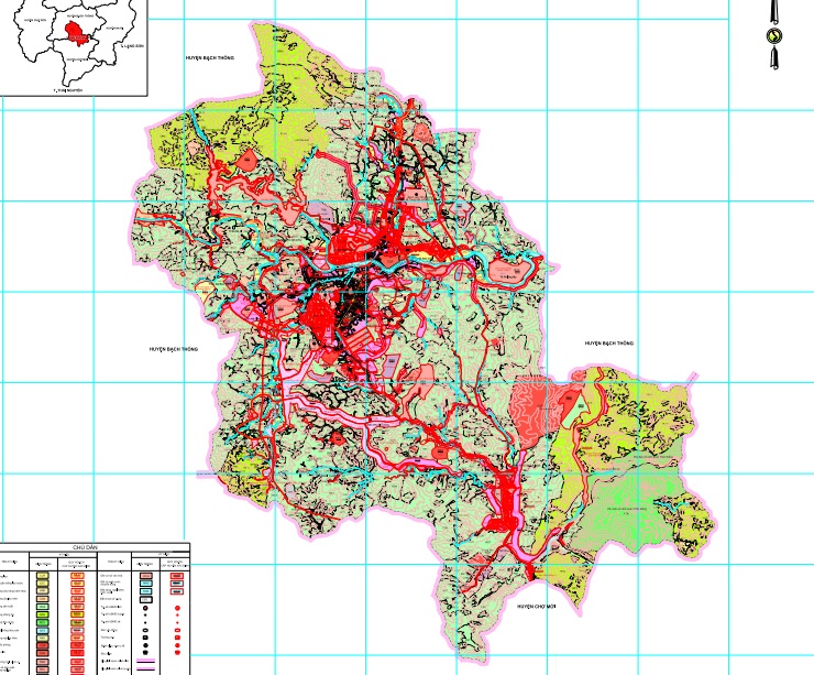 Bản đồ quy hoạch sử dụng đất đến 2030 TP. Bắc Kạn