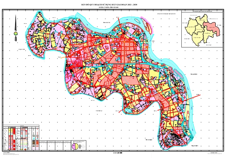 Bản đồ quy hoạch sử dụng đất huyện Lý Nhân đến 2030