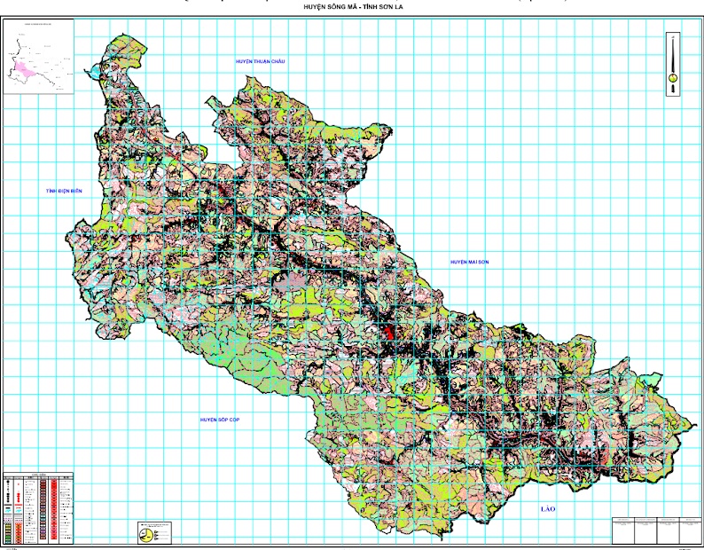 Bản đồ quy hoạch sử dụng đất huyện Sông Mã đến 2030