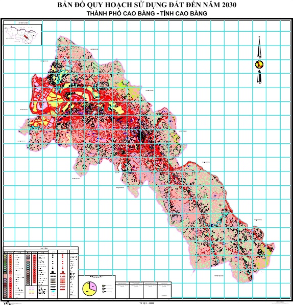 Bản đồ quy hoạch sử dụng đất thời kỳ 2021-2030, thành phố Cao Bằng, tỉnh Cao Bằng