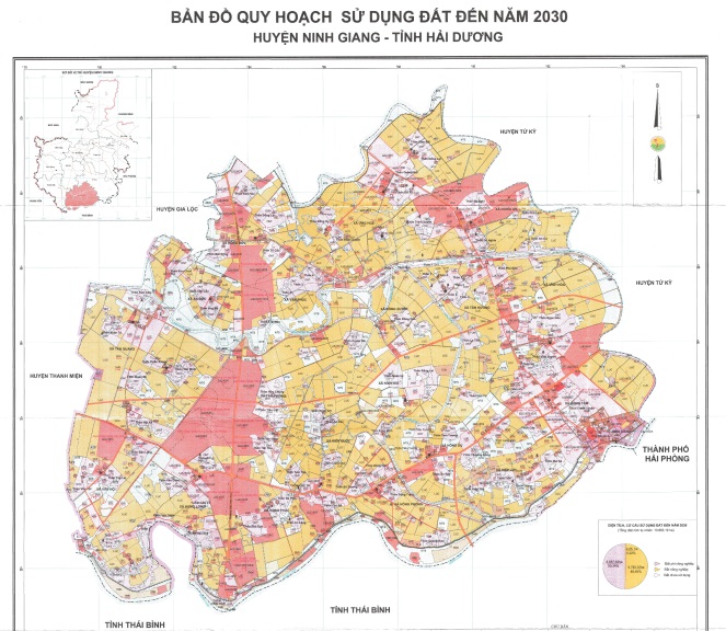 Bản đồ quy hoạch sử dụng đất đến 2030, huyện Ninh Giang, tỉnh Hải Dương