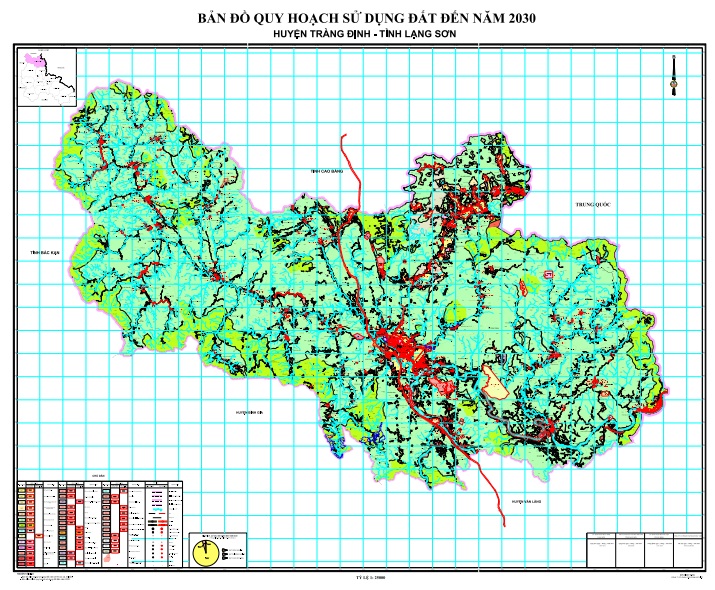 Bản đồ quy hoạch sử dụng đất thời kỳ 2021-2030 huyện Tràng Định