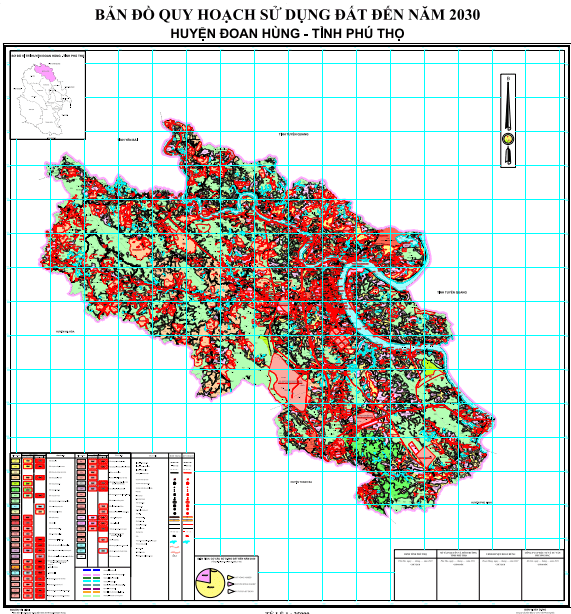 Bản đồ quy hoạch sử dụng đất đến 2030, huyện Đoan Hùng