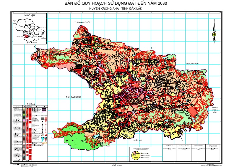 Bản đồ quy hoạch sử dụng đất thời kỳ 2021-2030 huyện Krông Ana