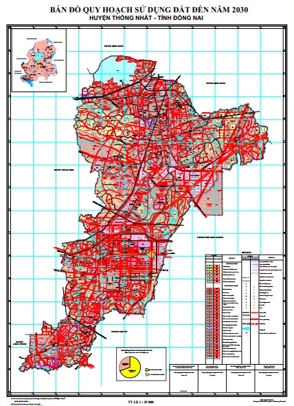Bản đồ quy hoạch sử dụng đất thời kỳ 2021-2030 huyện Thống Nhất