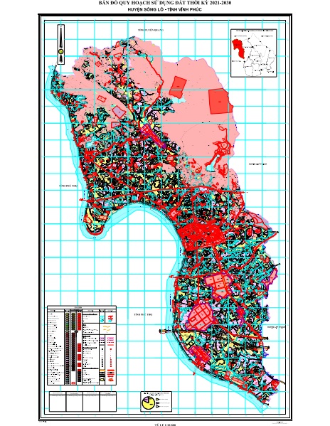 Bản đồ quy hoạch sử dụng đất thời kỳ 2021-2030 huyện Sông Lô
