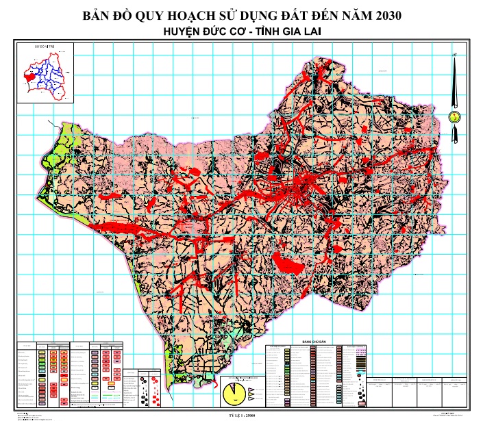 Bản đồ quy hoạch sử dụng đất thời kỳ 2021-2030 huyện Đức Cơ