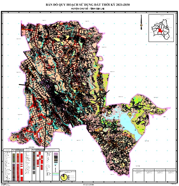 Bản đồ quy hoạch sử dụng đất thời kỳ 2021-2030 huyện Chư Sê