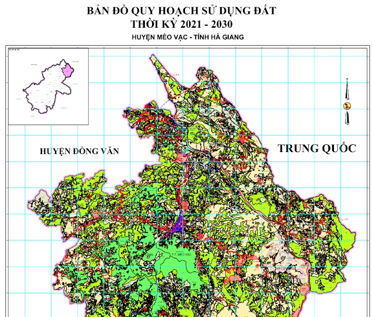 Bản đồ quy hoạch sử dụng đất thời kỳ 2021-2030, huyện Mèo Vạc, tỉnh Hà Giang