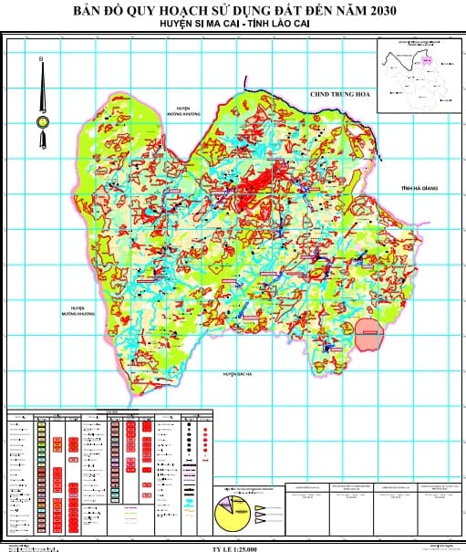 Bản đồ quy hoạch sử dụng đất đến 2030, huyện Si Ma Cai