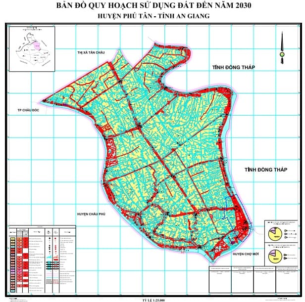 Bản đồ quy hoạch sử dụng đất đến 2030, huyện Tân Phú