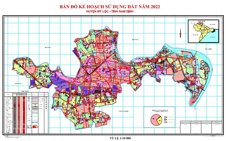 Bản đồ kế hoạch sử dụng đất năm 2022, huyện Mỹ Lộc
