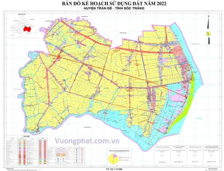 Bản đồ kế hoạch sử dụng đất năm 2022, huyện Trầm Đề
