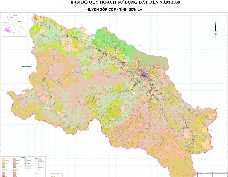Bản đồ quy hoạch sử dụng đất thời kỳ 2021-2030, huyện Sốp Cộp