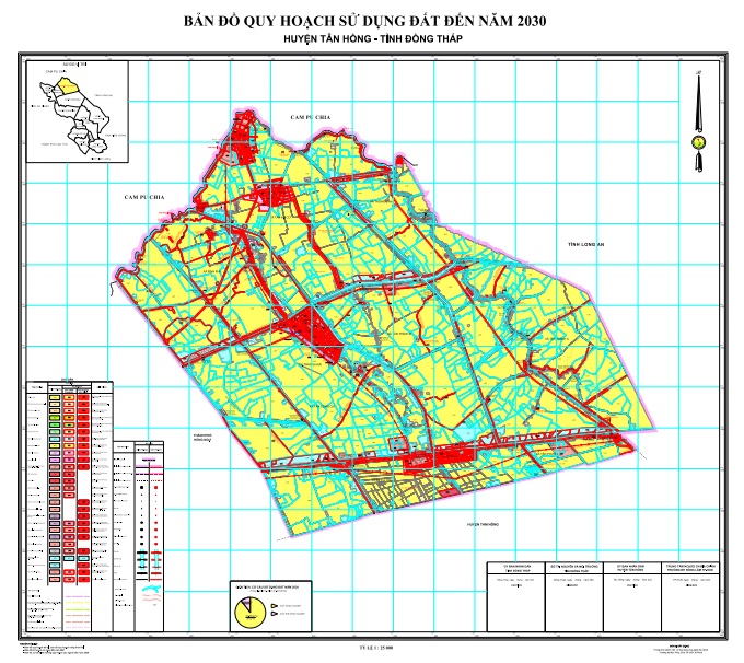 Bản đồ quy hoạch sử dụng đất thời kỳ 2021-2030, huyện Tân Hồng