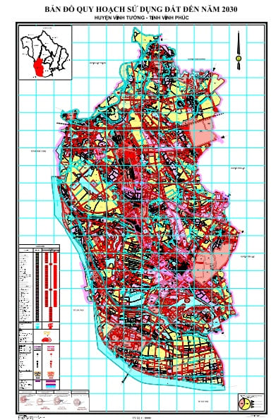 Bản đồ quy hoạch sử dụng đất đến 2030, huyện Vĩnh Tường