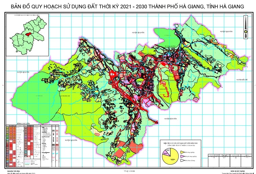Bản đồ quy hoạch – kế hoạch thành phố Hà Giang năm 2023