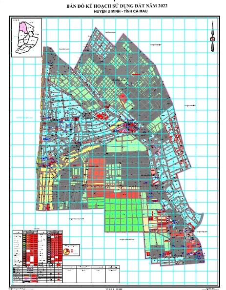 Bản đồ kế hoạch sử dụng đất 2022, Huyện U Minh