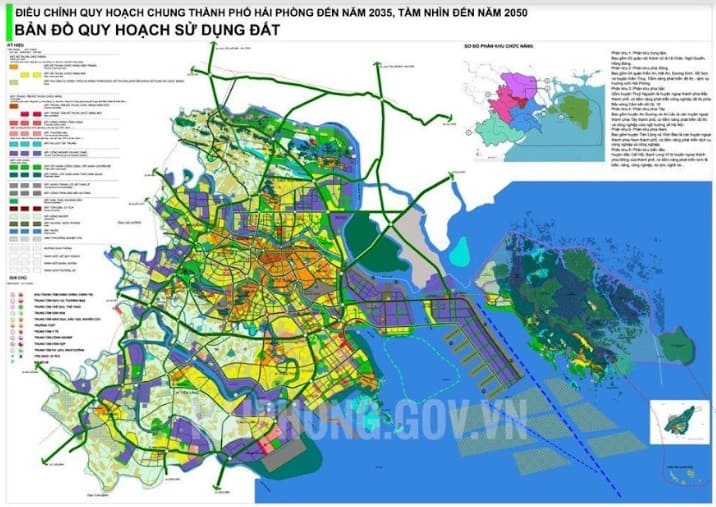 Bản đồ quy hoạch sử dụng đất thành phố Hải Phòng đến 2035