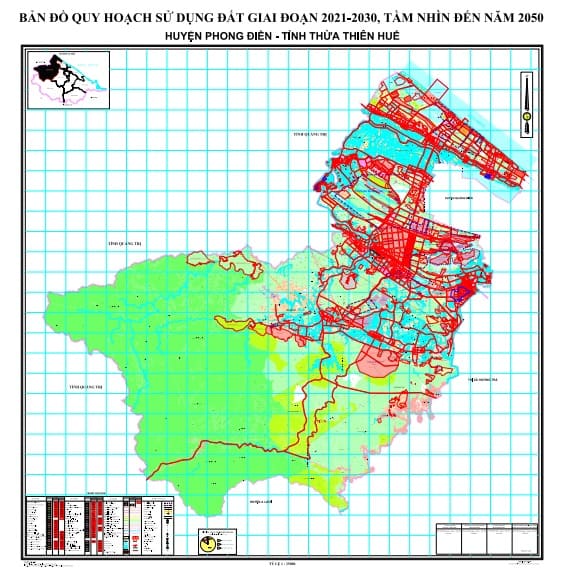Bản đồ quy hoạch sử dụng đất đến 2030, huyện Phong Điền