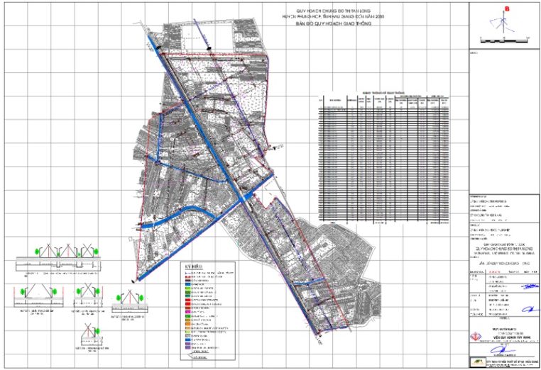 Bản đồ quy hoạch giao thông Đô thị Tân Long, huyện Phụng Hiệp, tỉnh Hậu Giang