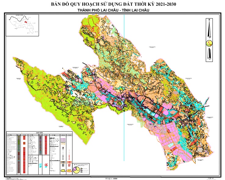 Bản đồ quy hoạch sử dụng đất đến 2030, thành phố Lai Châu
