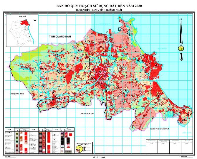 Bản đồ quy hoạch sử dụng đất đến 2030, huyện Bình Sơn, tỉnh Quảng Ngãi