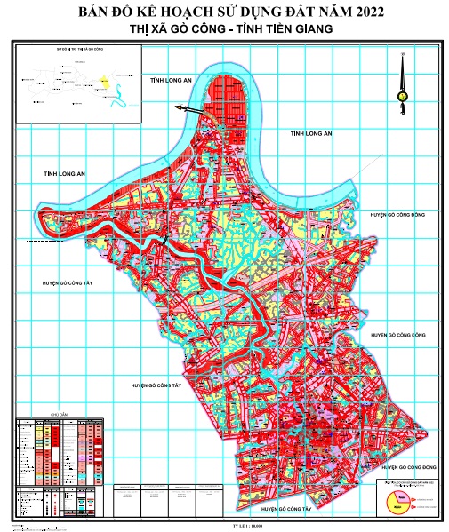 Bản đồ kế hoạch sử dụng đất năm 2022, thị xã Gò Công