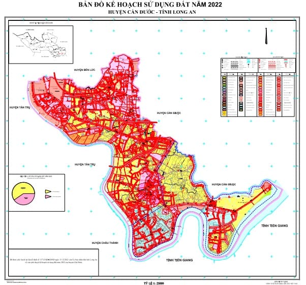 Bản đồ kế hoạch sử dụng đất năm 2022, H. Cần Đước