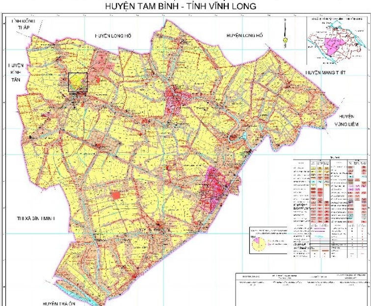 Bản đồ kế hoạch sử dụng đất huyện Tam Bình