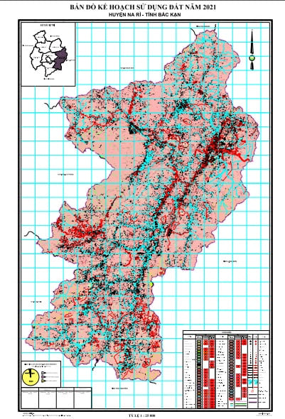 Bản đồ kế hoạch sử dụng đất năm 2021, huyện Na Rì