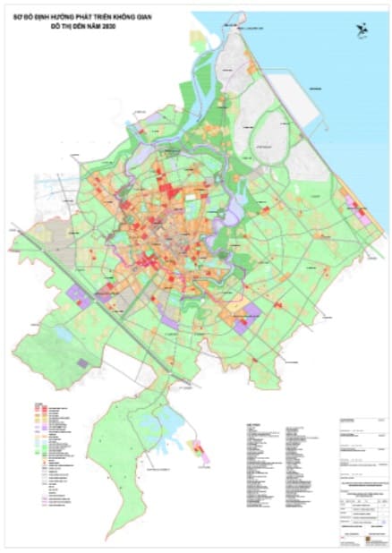 Bản đồ quy hoạch định hướng không gian thành phố Hà Tĩnh