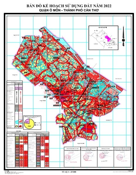 Bản đồ kế hoạch sử dụng đất năm 2022, Q. Ô Môn 