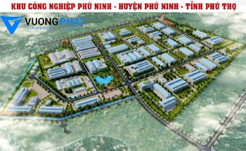 Phối cảnh khu công nghiệp Phù Ninh, huyện Phù Ninh, tỉnh Phú Thọ