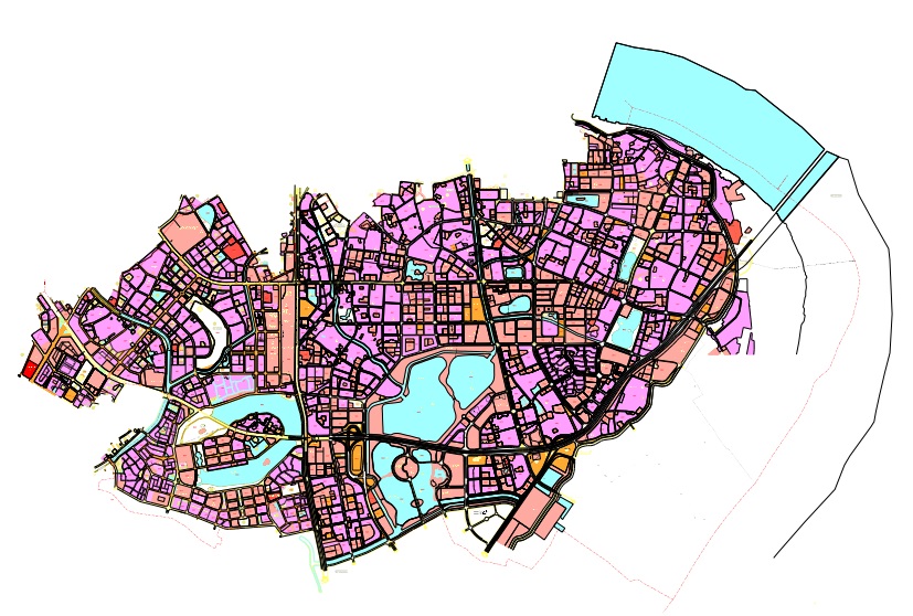 Bản đồ quy hoạch sử dụng đất thời kỳ 2021-2030, quận hoàng Mai, thành phố Hà Nội