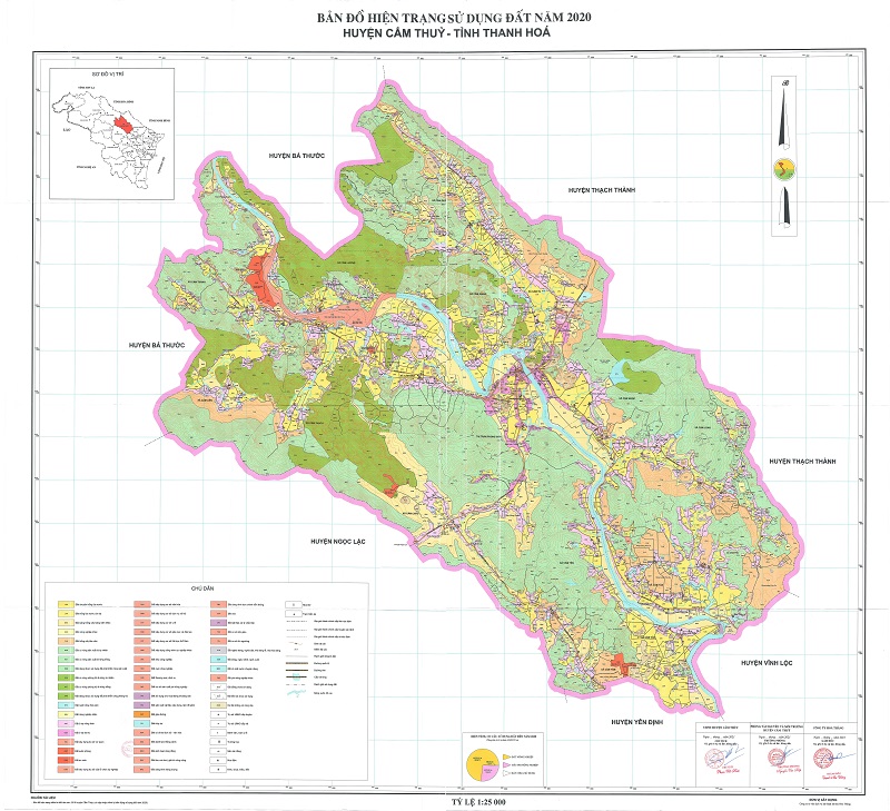 Bản đồ quy hoạch sử dụng đất đến 2030, huyện Cẩm Thủy