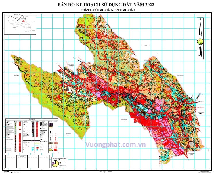 Bản đồ kế hoạch sử dụng đất năm 2022, TP. Lai Châu