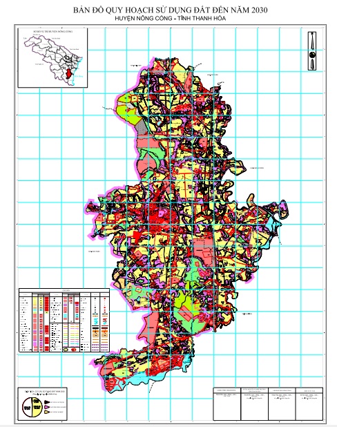 Bản đồ quy hoạch sử dụng đất đến 2030, huyện nông Cống