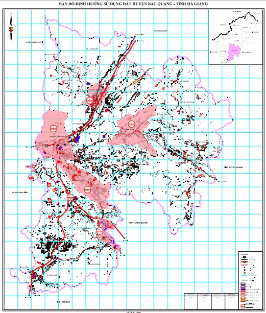 Bản đồ định hướng sử dụng đất huyện Bắc Quang