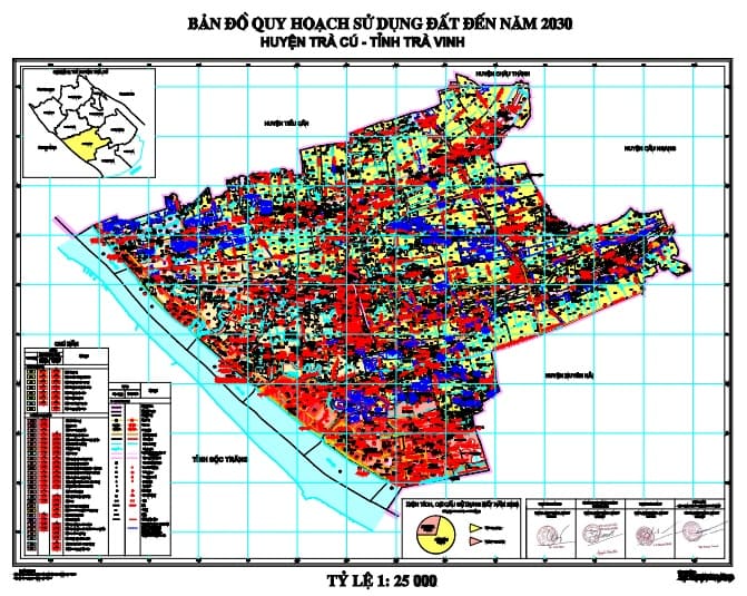 Bản đồ quy hoạch sử dụng đất đến 2030, huyện Trà Cú