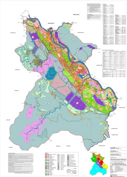 Bản đồ quy hoạch sử dụng đất thành phố Lào Cai
