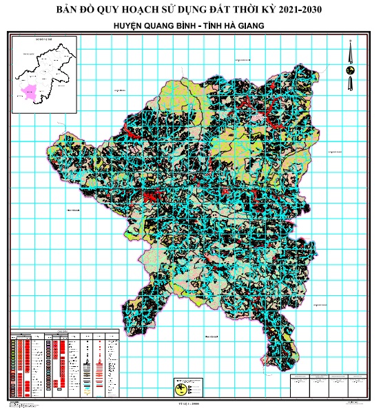 Bản đồ quy hoạch sử dụng đất đến 2030, huyện Quang Bình