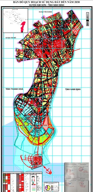 Bản đồ quy hoạch sử dụng đất đến 2030, huyện Kim Sơn
