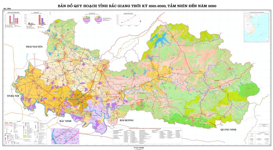 Bản đồ quy hoạch tỉnh Bắc Giang đến 2030