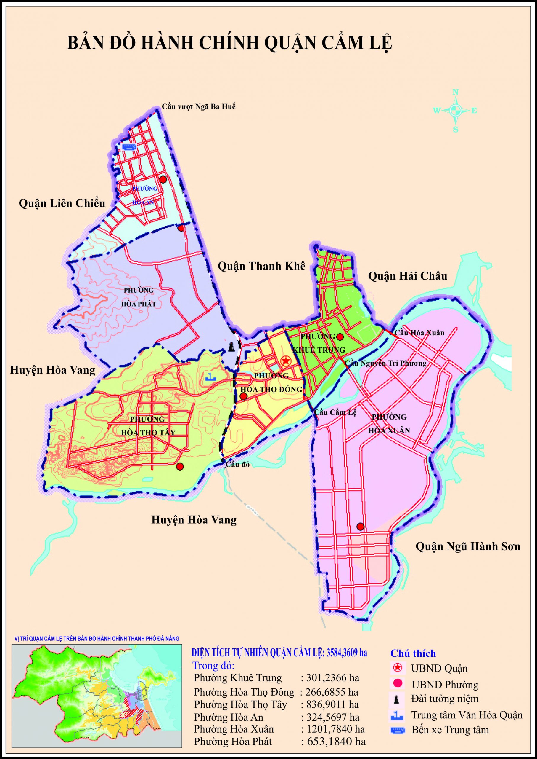 Bản đồ quy hoạch quận Cẩm Lệ