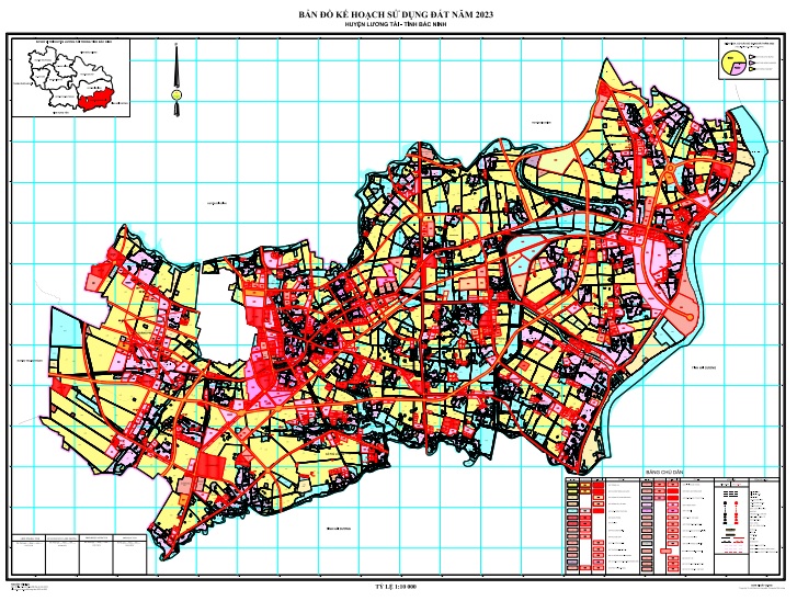 Bản đồ kế hoạch sử dụng đất năm 2023, huyện Lương Tài