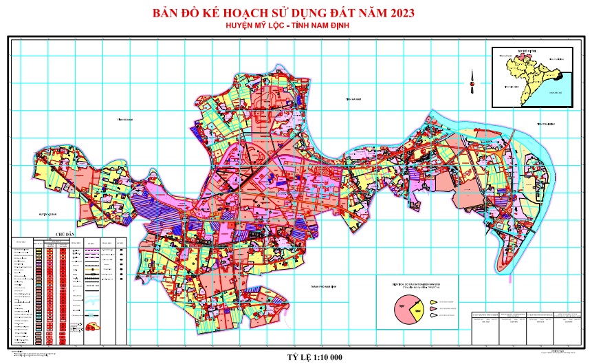 Bản đồ Kế hoạch sử dụng đất năm 2023, huyện Mỹ Lộc