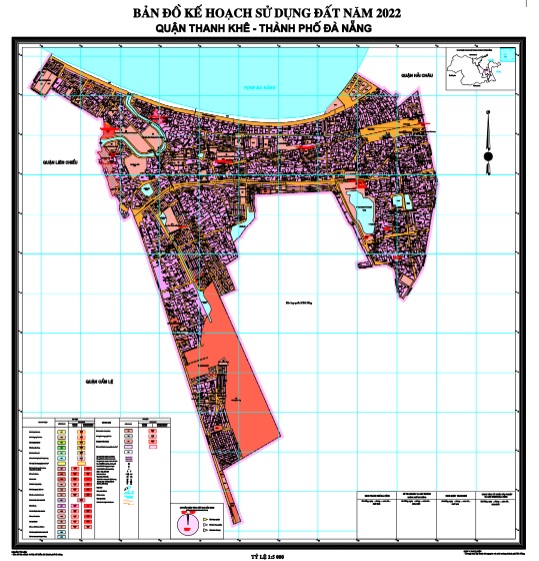 Bản đồ kế hoạch sử dụng đất năm 2022, quận Thanh Khê